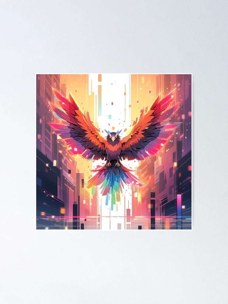 Thumbnail 1 of 3, Poster, Phoenix Rising designed and sold by Solace Sparkles.
