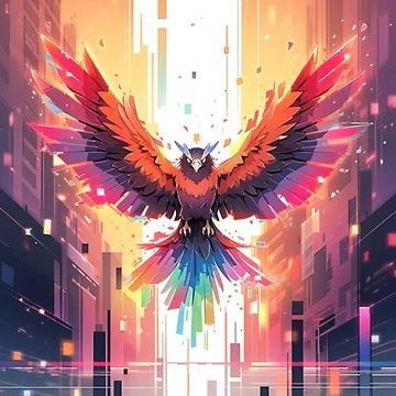 Artwork thumbnail, Phoenix Rising by Solace Sparkles
