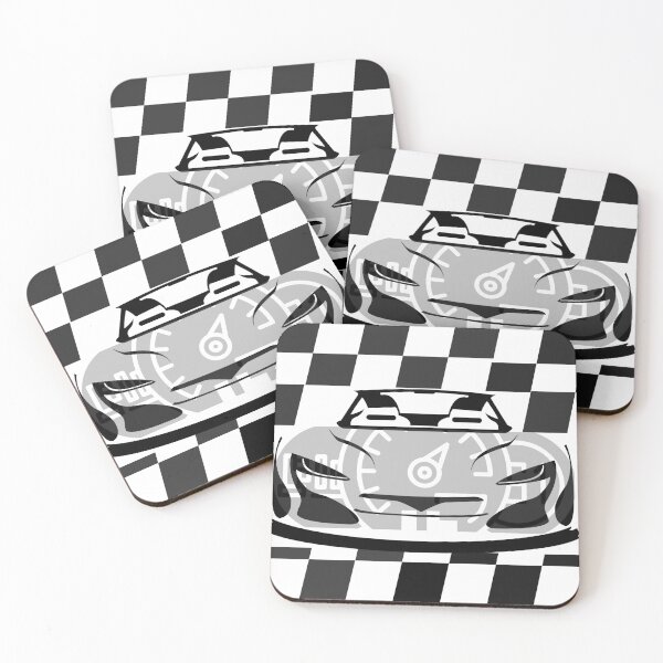 Item preview, Sports Car Front View Checkered Flag Speedometer designed and sold by LifeVectory.
