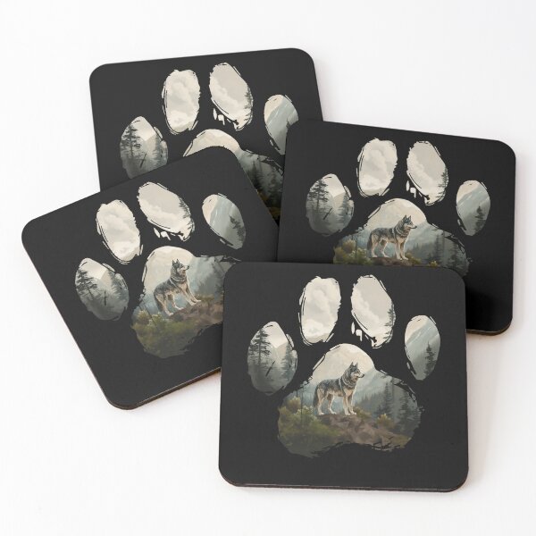 Item preview, Funny Husky Paw Foggy Mountain Tree Mom Dad Kids designed and sold by rafaeltto.
