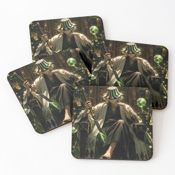 Item preview, Emerald Mystic Samurai | Japanese Spirit Warrior Dark Fantasy Art designed and sold by Dyan4.