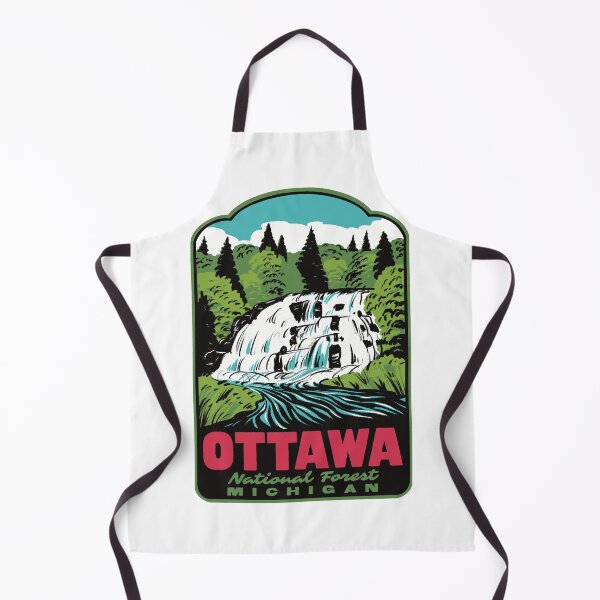 Item preview, Ottawa National Forest Retro Upper Peninsula Travel Art designed and sold by HalpinDesign.