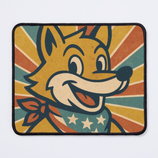 Item preview, Loyal and True Patriotic Fox | Bold American Flag Illustration | Vintage USA Americana Wall Art designed and sold by PaintedPixels01.