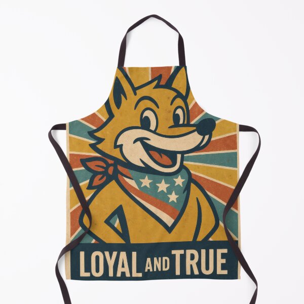 Item preview, Loyal and True Patriotic Fox | Bold American Flag Illustration | Vintage USA Americana Wall Art designed and sold by PaintedPixels01.