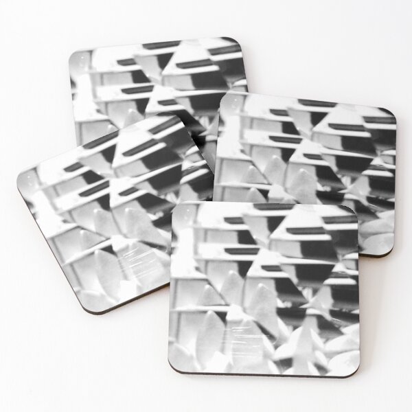 Item preview, Monochrome Prism Black and White Abstract designed and sold by ElionSolis.