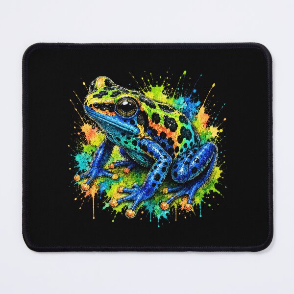 Item preview, Poison Dart Frog Watercolor Art – Colorful Tropical Frog Illustration designed and sold by ColorSplash123.