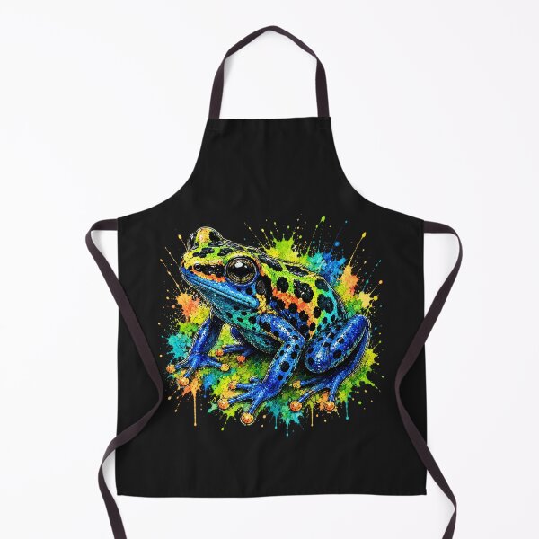 Item preview, Poison Dart Frog Watercolor Art – Colorful Tropical Frog Illustration designed and sold by ColorSplash123.