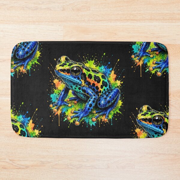 Item preview, Poison Dart Frog Watercolor Art – Colorful Tropical Frog Illustration designed and sold by ColorSplash123.