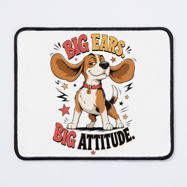 Item preview, Big Ears Big Attitude Funny Beagle Dog T-Shirt Design designed and sold by Tong4130.