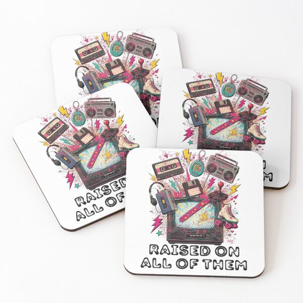 Item preview, Raised On All Of Them Retro 80s 90s Nostalgia Vintage TV designed and sold by Neurospicy Trolls.