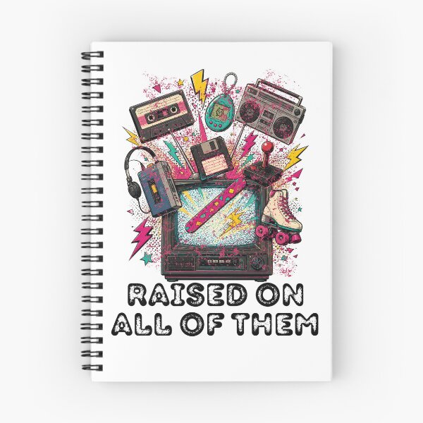 Item preview, Raised On All Of Them Retro 80s 90s Nostalgia Vintage TV designed and sold by Neurospicy Trolls.