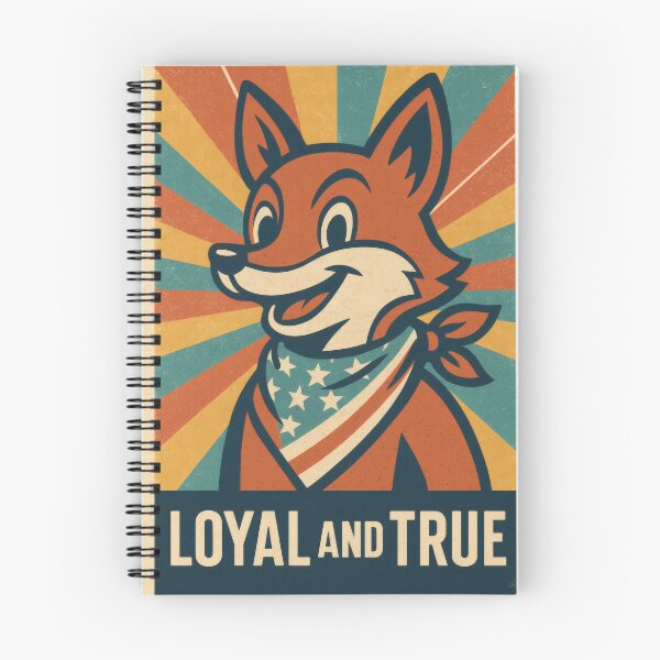 Item preview, Loyal and True Patriotic Fox | Bold American Flag Illustration | Vintage USA Americana Wall Art designed and sold by PaintedPixels01.