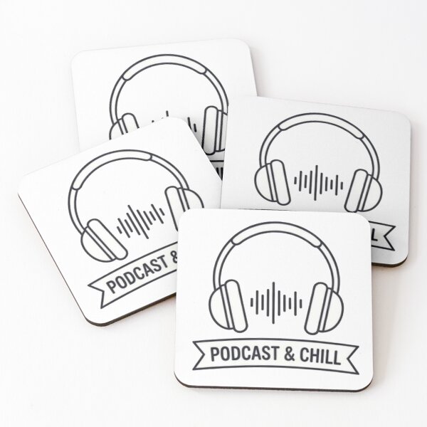 Item preview, Podcast and Chill Headphones Audio Waveform Aesthetic designed and sold by Rehnair.