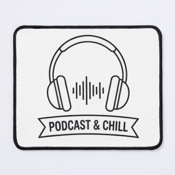 Item preview, Podcast and Chill Headphones Audio Waveform Aesthetic designed and sold by Rehnair.
