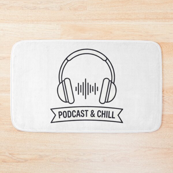 Item preview, Podcast and Chill Headphones Audio Waveform Aesthetic designed and sold by Rehnair.