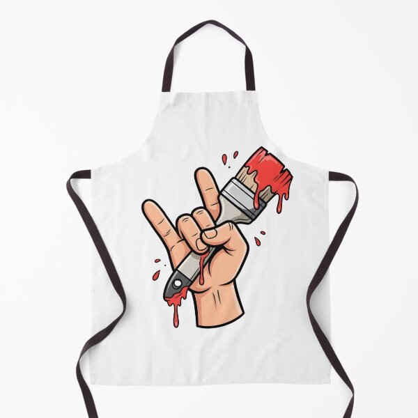 Item preview, Rock Hand Paint Brush Artist Graphic Creative Painter T-Shirt designed and sold by StickerNestYou.