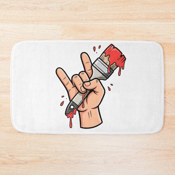 Item preview, Rock Hand Paint Brush Artist Graphic Creative Painter T-Shirt designed and sold by StickerNestYou.