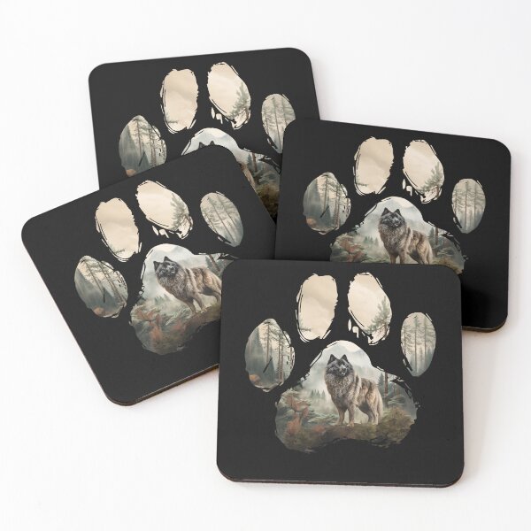 Item preview, Funny Keeshond Paw Foggy Mountain Tree Mom Dad Kids designed and sold by rafaeltto.