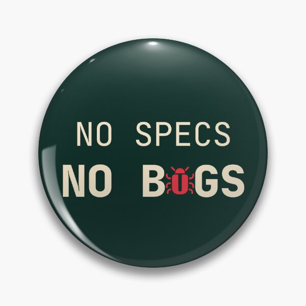 Item preview, No Specs No Bugs Dark Mode Programmer Saying designed and sold by AnilaPike Studio.