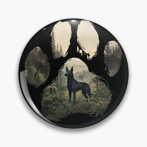 Item preview, Funny Kelpie Paw Foggy Mountain Tree Mom Dad Kids designed and sold by rafaeltto.