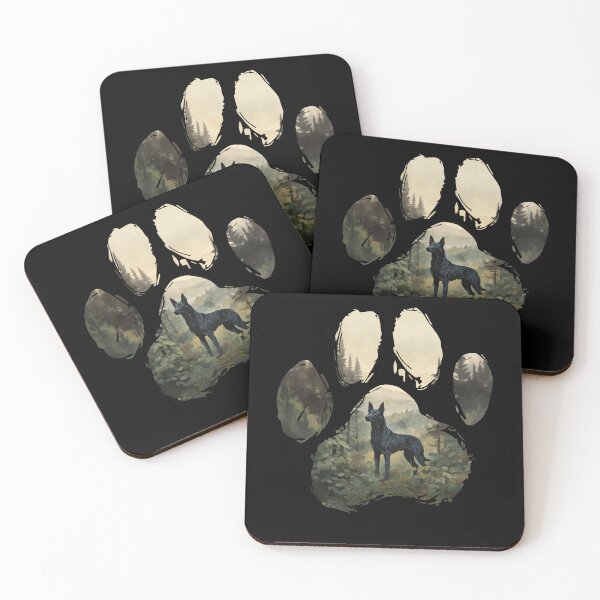 Item preview, Funny Kelpie Paw Foggy Mountain Tree Mom Dad Kids designed and sold by rafaeltto.