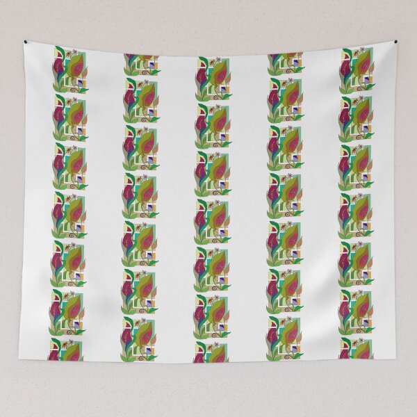 Item preview, Vintage Mid Century Modern Geometric Florals designed and sold by laxmanrajart.