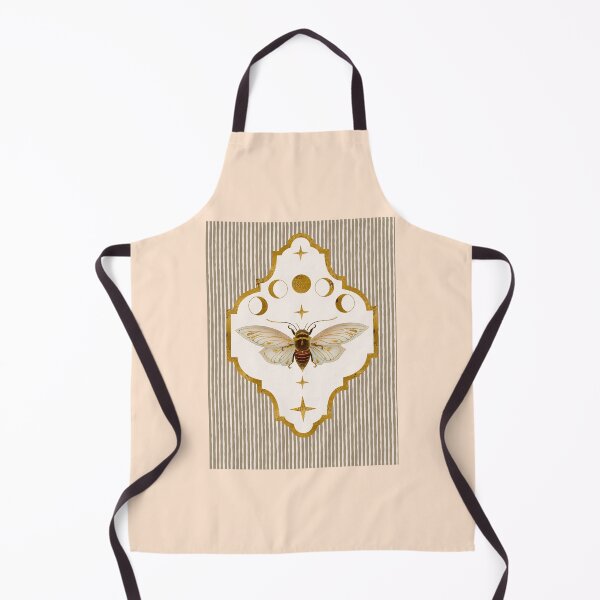 Item preview, Vintage Golden Moth Celestial Linen Design designed and sold by Grin Katalina Floral Patterns & Cozy Art.