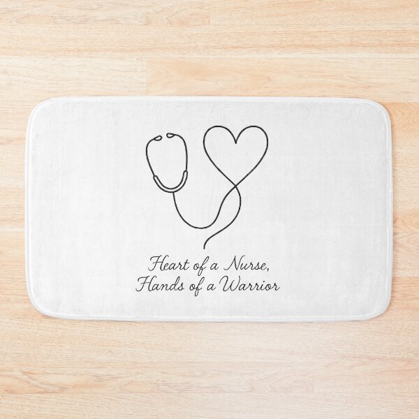 Item preview, Heart of a Nurse Hands of a Warrior Shirt, Minimalist Stethoscope Line Art Tee, Modern Nurse Gift T-Shirt, Simple Nurse Heart Graphic designed and sold by TshirtsLabs.