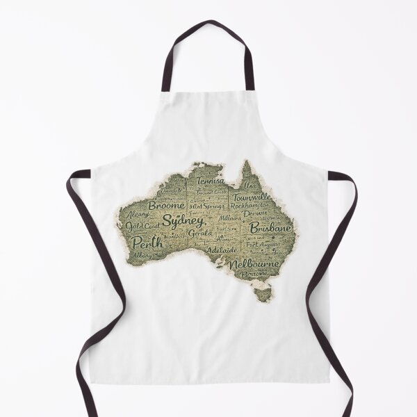 Item preview, Australia Map Made of Australian City Names designed and sold by JMDG Studio.
