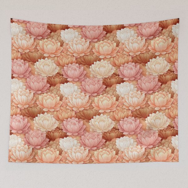 Item preview, Charming Lotus Floral  - Flower Bouquet Pattern - Retirement Gifts for Wife designed and sold by RoyalStarsPatts.