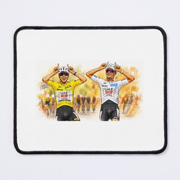 Item preview, Tadej Pogacar and Isaac del Toro tour de france designed and sold by cyclingmania.
