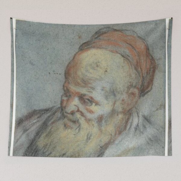 Item preview, Bust-Length Study of a Bearded Man with Cap designed and sold by SharonTheFirst.