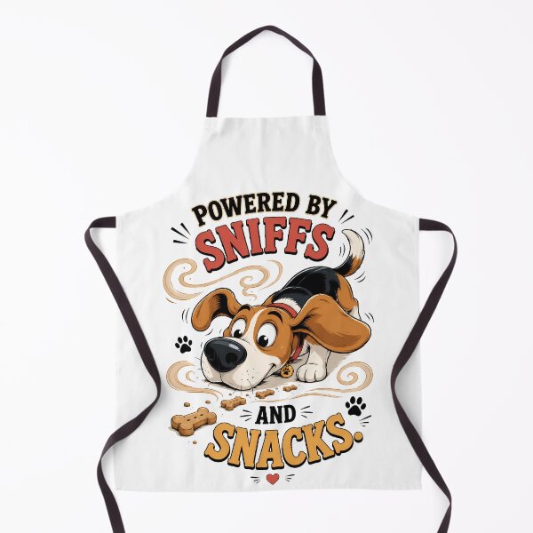 Item preview, Powered by Sniffs and Snacks Funny Beagle Dog Design designed and sold by Tong4130.