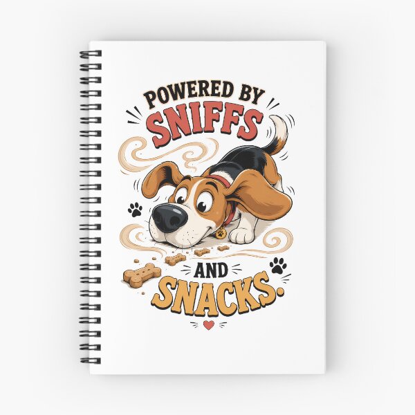 Item preview, Powered by Sniffs and Snacks Funny Beagle Dog Design designed and sold by Tong4130.