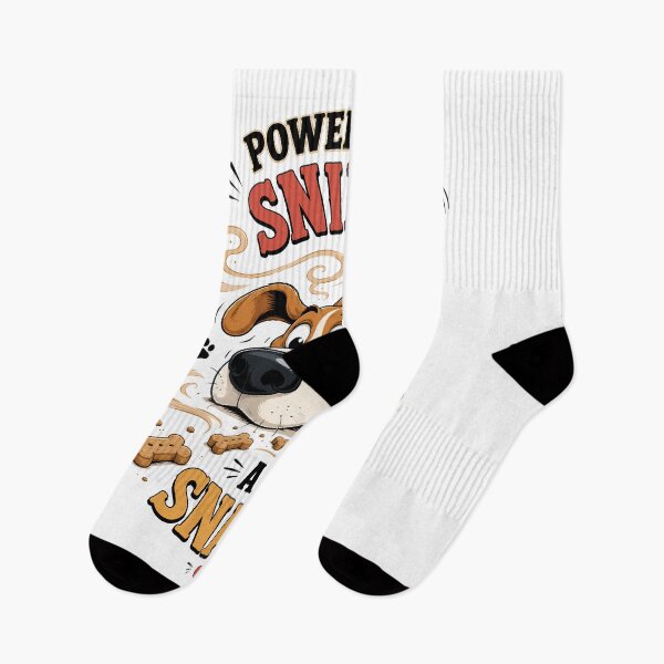 Item preview, Powered by Sniffs and Snacks Funny Beagle Dog Design designed and sold by Tong4130.
