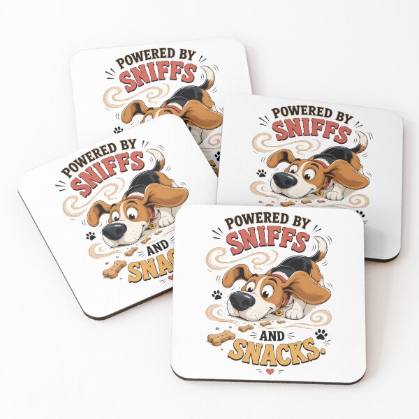 Item preview, Powered by Sniffs and Snacks Funny Beagle Dog Design designed and sold by Tong4130.