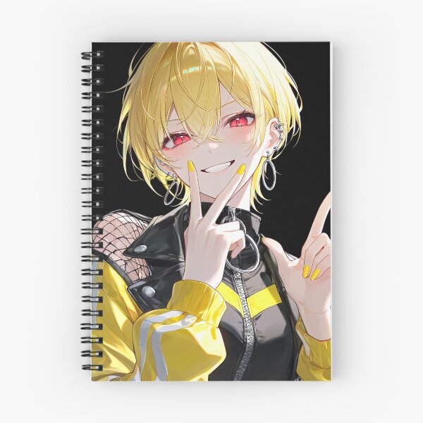 Item preview, Edgy Blonde Anime Girl Portrait in Yellow Streetwear designed and sold by Sergii Davydenko.