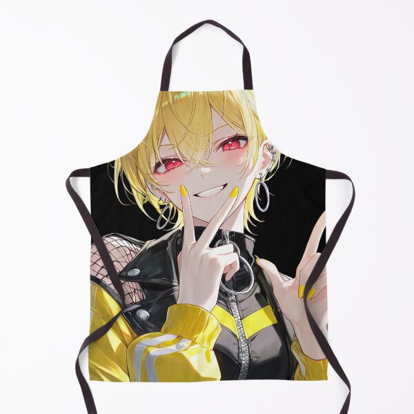 Item preview, Edgy Blonde Anime Girl Portrait in Yellow Streetwear designed and sold by Sergii Davydenko.