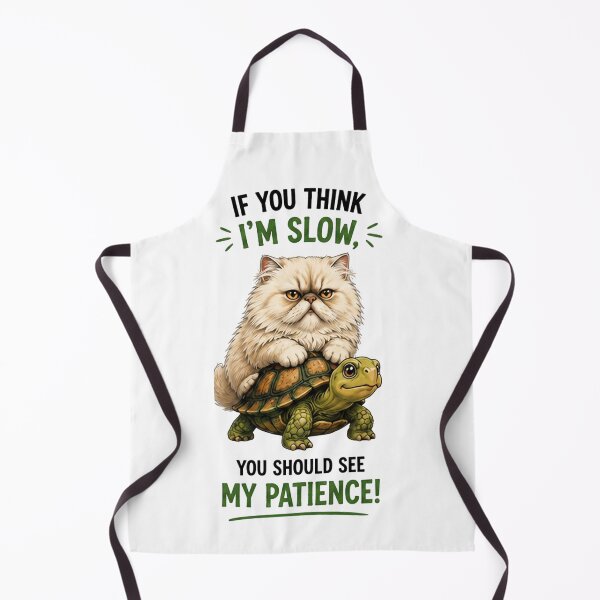 Item preview, If You Think I'm Slow You Should See My Patience Funny Cat Turtle Shirt designed and sold by TeehMeow.