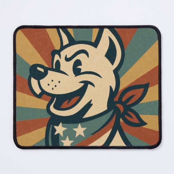 Item preview, Work Hard Stay Humble Patriotic Beaver | Bold American Flag Illustration | Vintage USA Americana Wall Art designed and sold by PaintedPixels01.