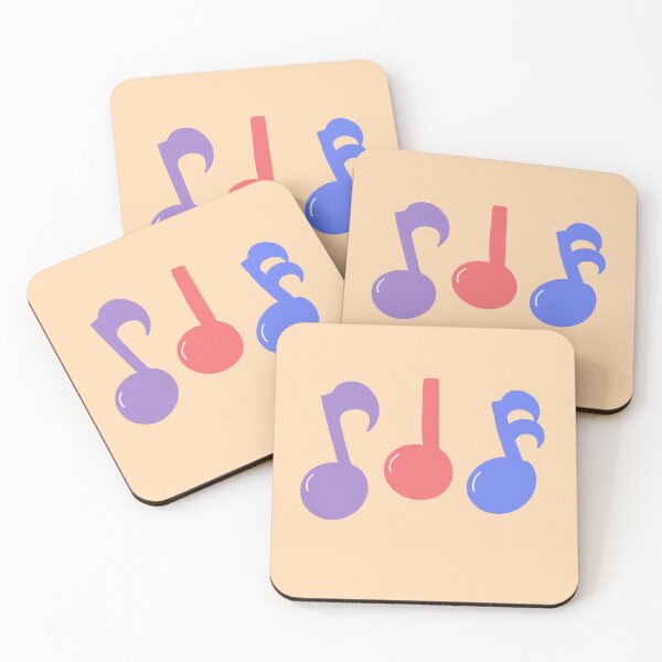 Item preview, Cute Colorful Music Notes Small Pocket Print Design designed and sold by ubborn.