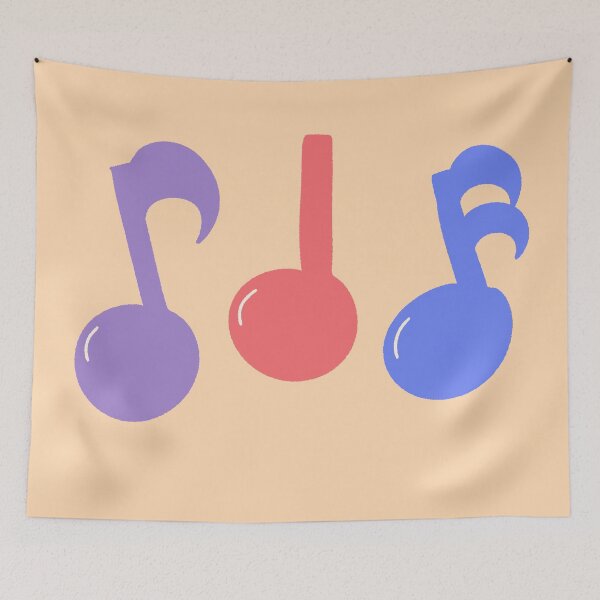 Item preview, Cute Colorful Music Notes Small Pocket Print Design designed and sold by ubborn.