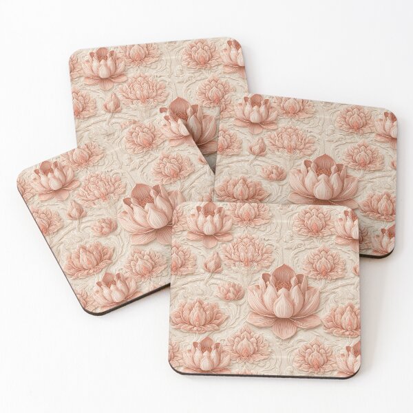 Item preview, Graceful Lotus Print  - Birth Flower Pattern - Secret Santa Gifts designed and sold by RoyalStarsPatts.