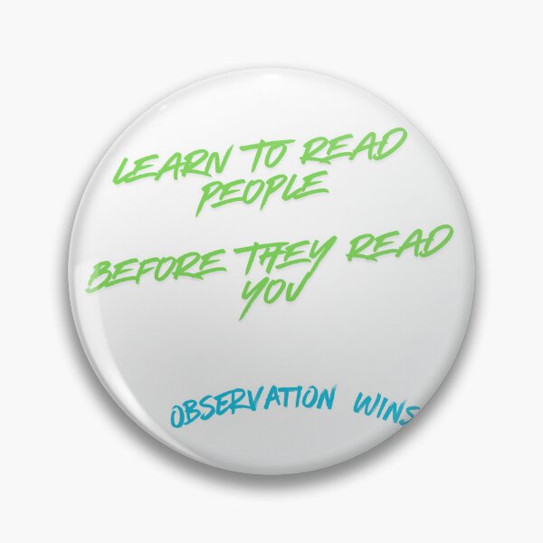 Item preview, earn to Read People Before They Read You | Observation Wins Motivational Design designed and sold by FusionOfTrends.
