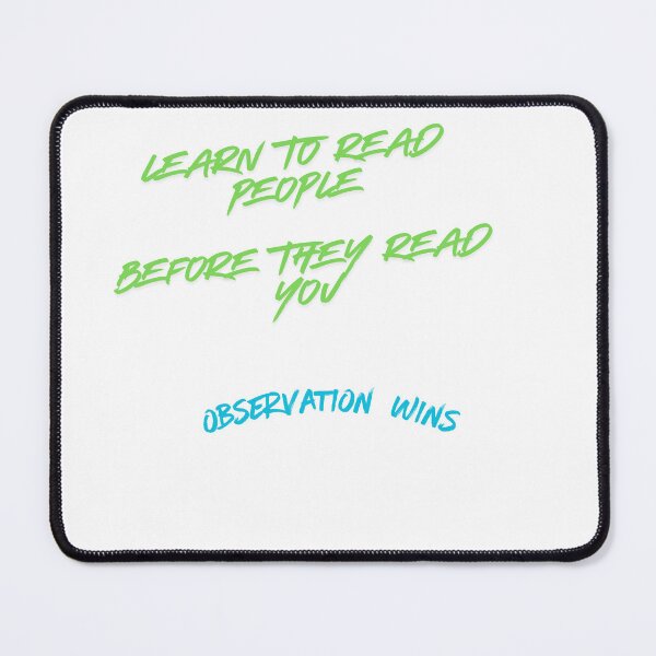 Item preview, earn to Read People Before They Read You | Observation Wins Motivational Design designed and sold by FusionOfTrends.