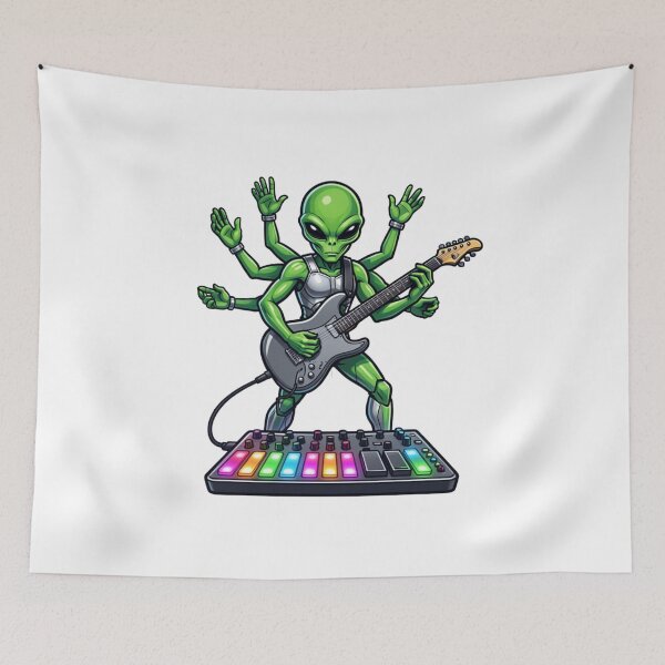 Item preview, Guitar Alien designed and sold by HiddenCitadel.
