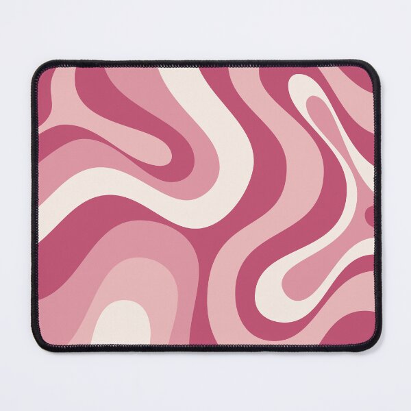 Item preview, Liquid Swirl Retro Abstract in pinks tones, Light Blush, Cream, and White designed and sold by Differenceee.