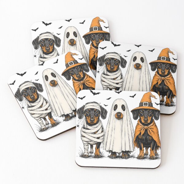 Item preview, Dachshund Halloween Ghost Pumpkin Witch Spooky Dog Mom designed and sold by Artbyrome.