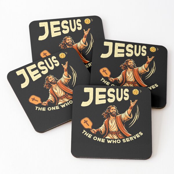 Item preview, Jesus The One Who Serves Funny Pickleball  designed and sold by studio-ssaam.