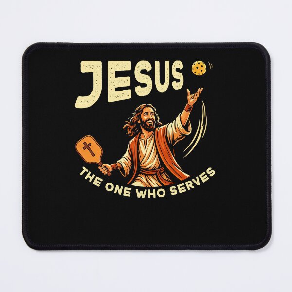 Item preview, Jesus The One Who Serves Funny Pickleball designed and sold by studio-ssaam.
